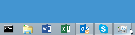 at reboot, taskbar will show Task Manager, just double-click slowly on the icon and it'll vanish