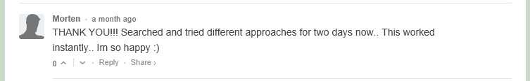 Morten comments