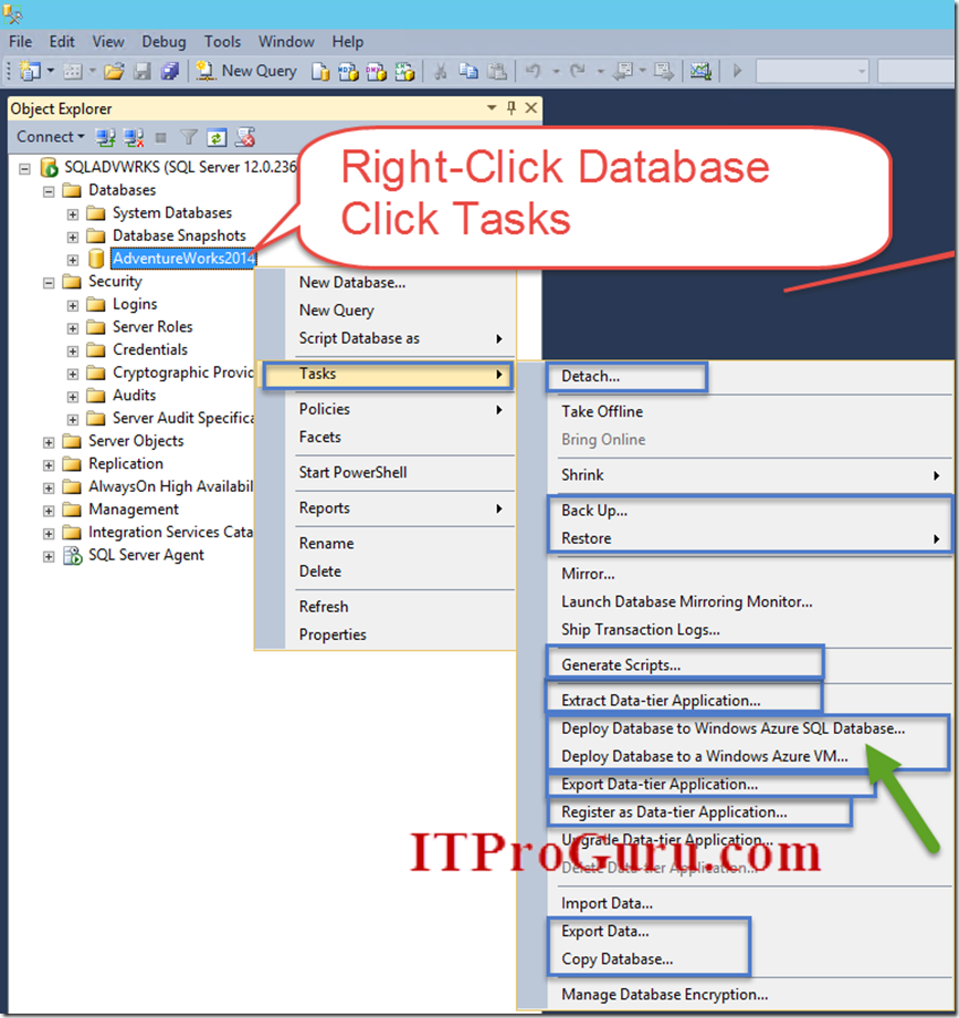 How To Move or Migrate SQL Server Workload to Azure SQL Database Cloud  Services or Azure VM – All version of SQL Server – Step-By-Step – ITProGuru  Blog